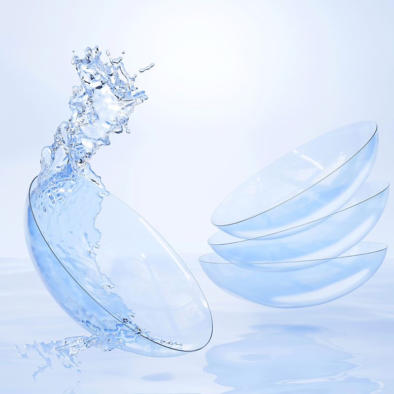 Contacts with water around the contacts